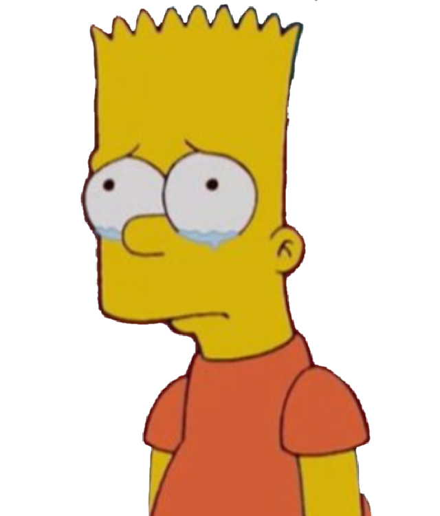 640x750 Bart Drawing Depressed Transparent Png Clipart Free Download