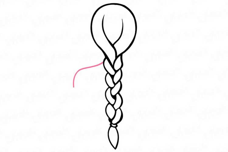 750x500 How To Draw A Braids Black, French, Tumblr, Step