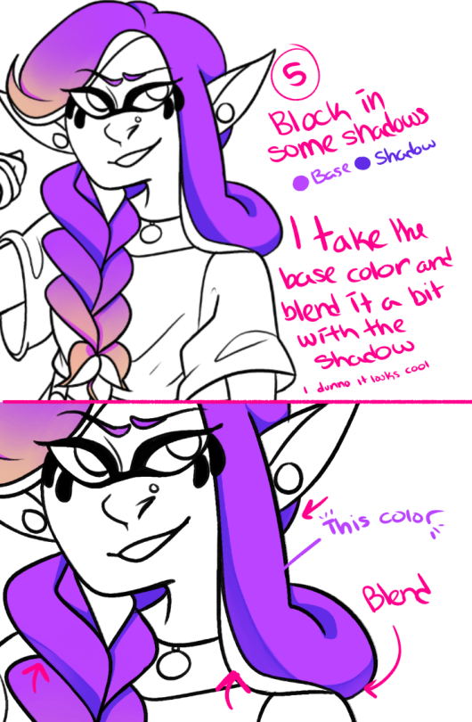 530x810 Hair Shading Tutorial Tumblr