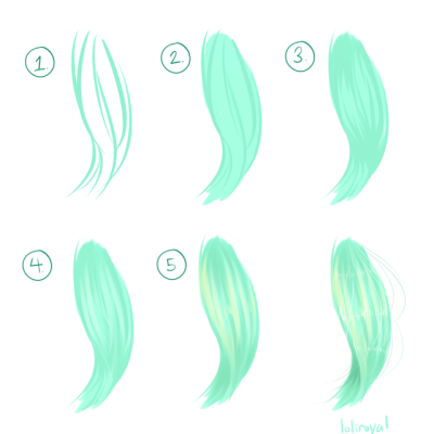 400x400 How To Draw Hair Tumblr