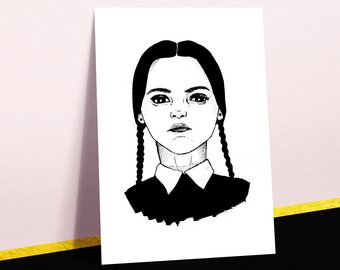 340x270 Flower Girl Poster Art Print Woman Portrait Tumblr Power Etsy