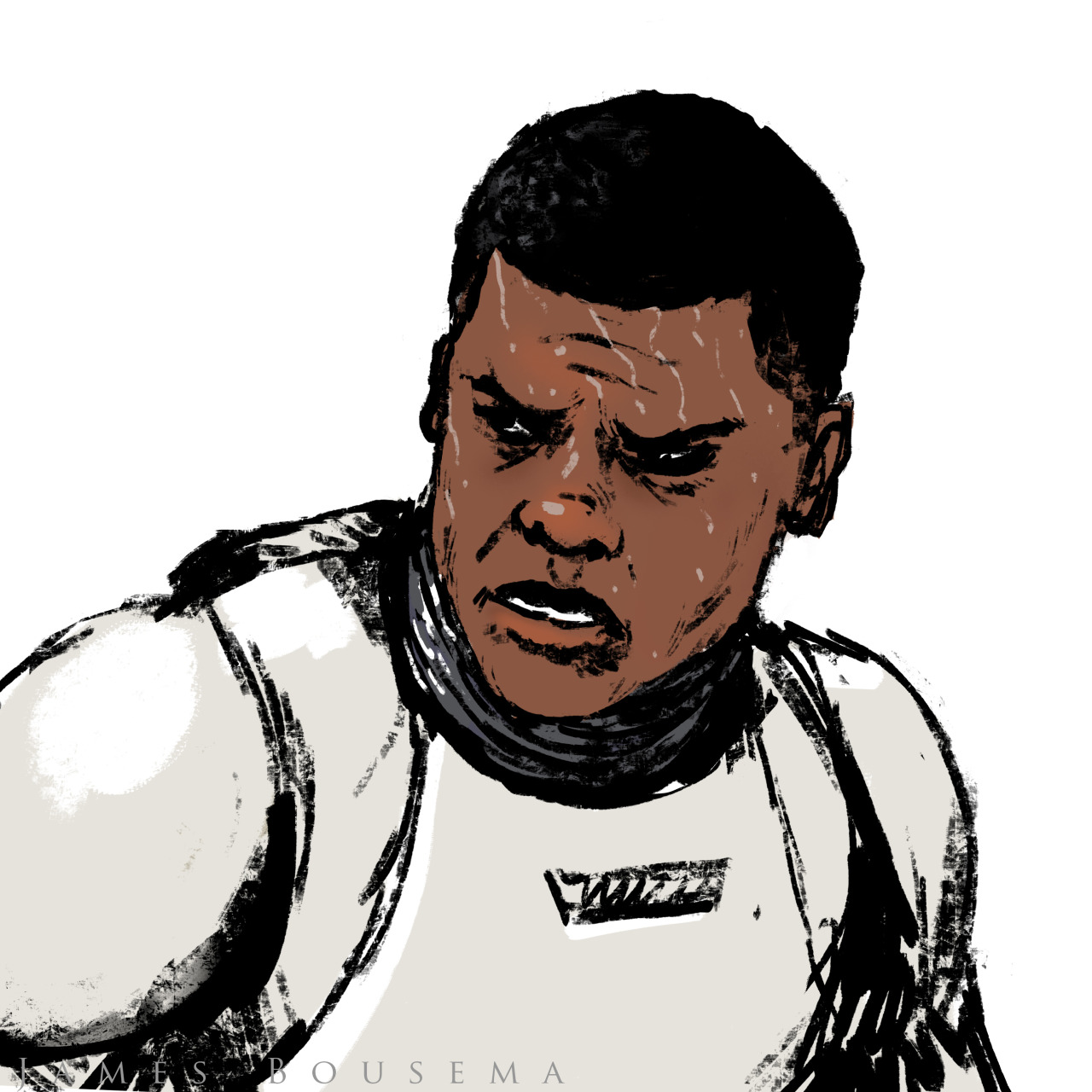 1280x1280 Star Wars Portrait Fan Art Finn Rey Artists On Tumblr Tfa Oscar