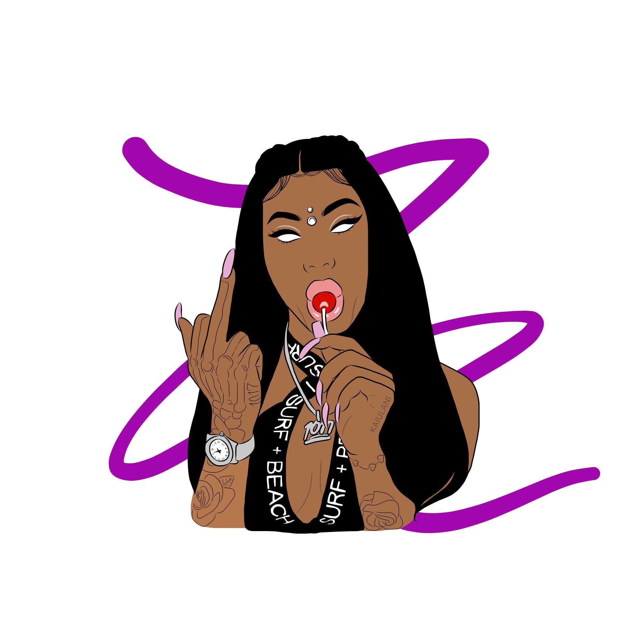 2048x2048 Custom Tumblr Style Drawing Free Shipping Etsy