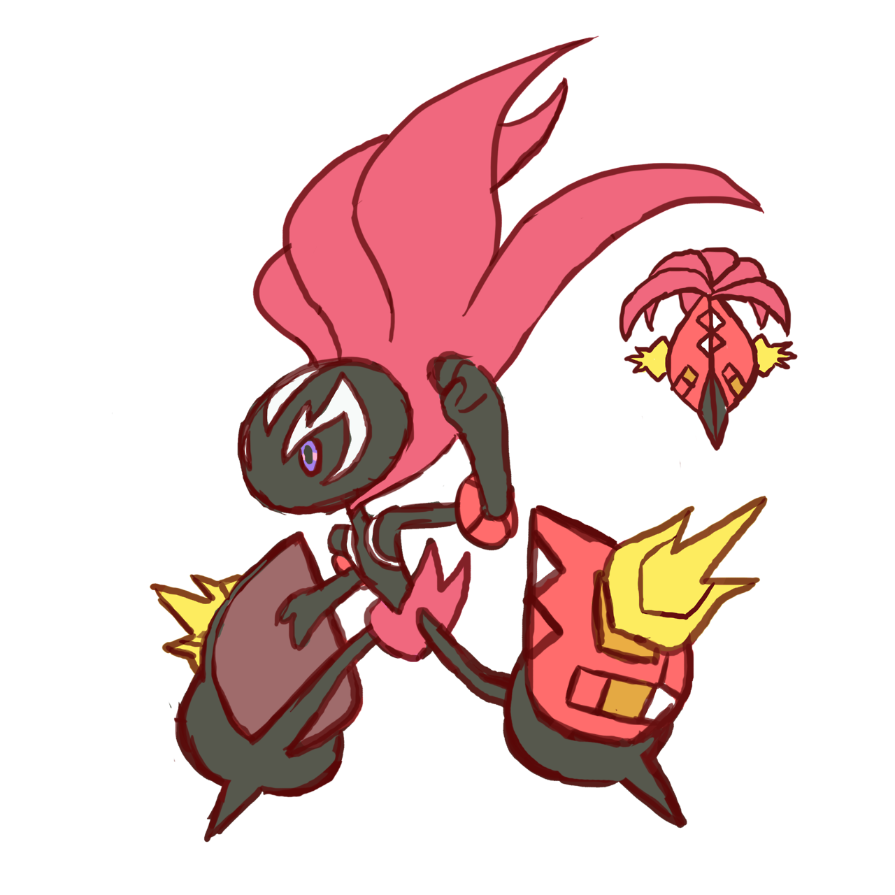 1280x1280 Fake Drawing Doodle, Picture