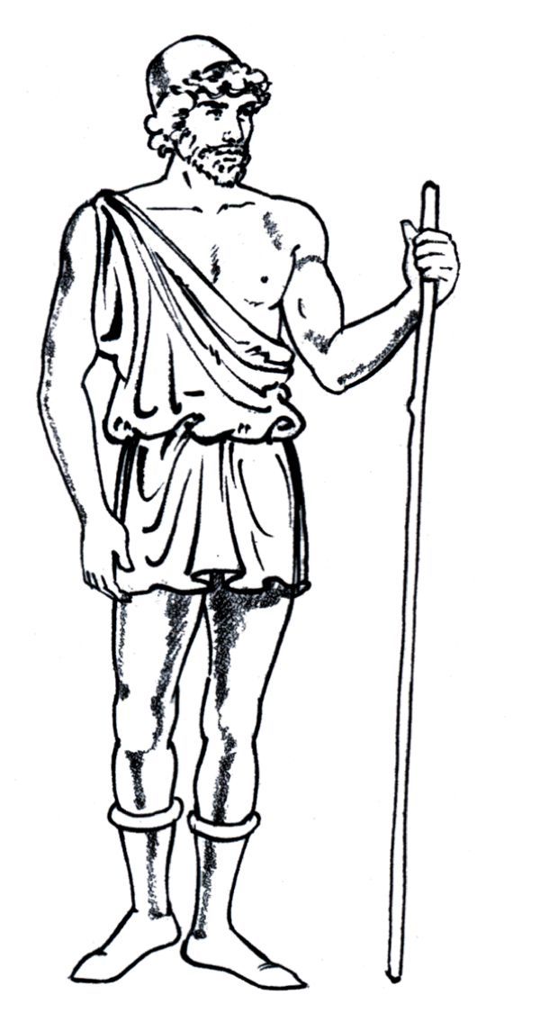 610x1125 Exomis A Kind Of Greek Tunic, The Exomis Derived From The Greek