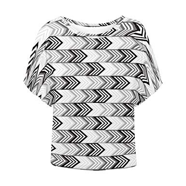 385x385 Interestprint Women's Summer Short Sleeve T Shirt Casual Batwing