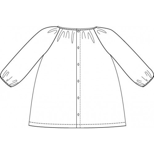 500x500 Sewing Pattern Citronille Tunic Or Dress Alba For Baby Girl