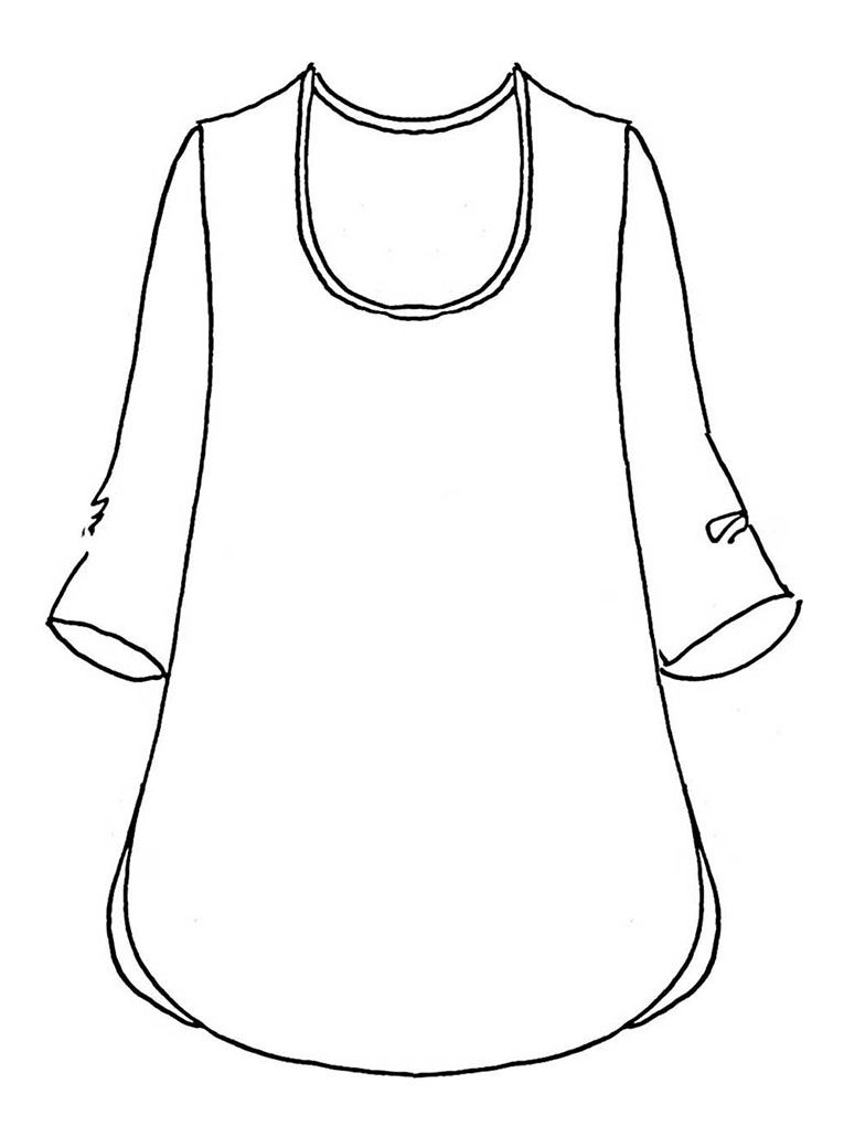 765x1039 Soft Tunic Sketch Image Could V The Neck A Bit Or Raise Or Lower