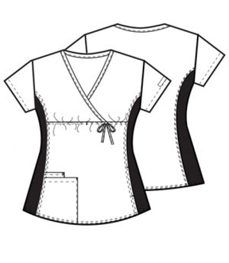 470x538 cherokee flexibles maternity wrap tunic work in style