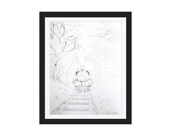 340x270 Tunnel Drawing Etsy