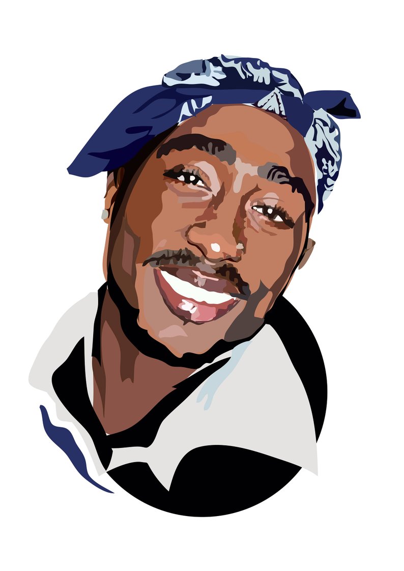 794x1123 tupac shakur art print portrait print celebrity etsy