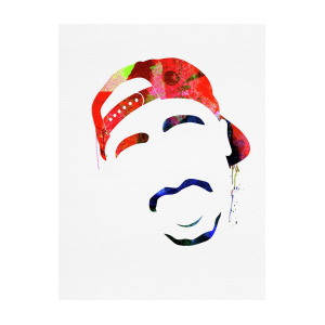 300x300 tupac watercolor mixed media