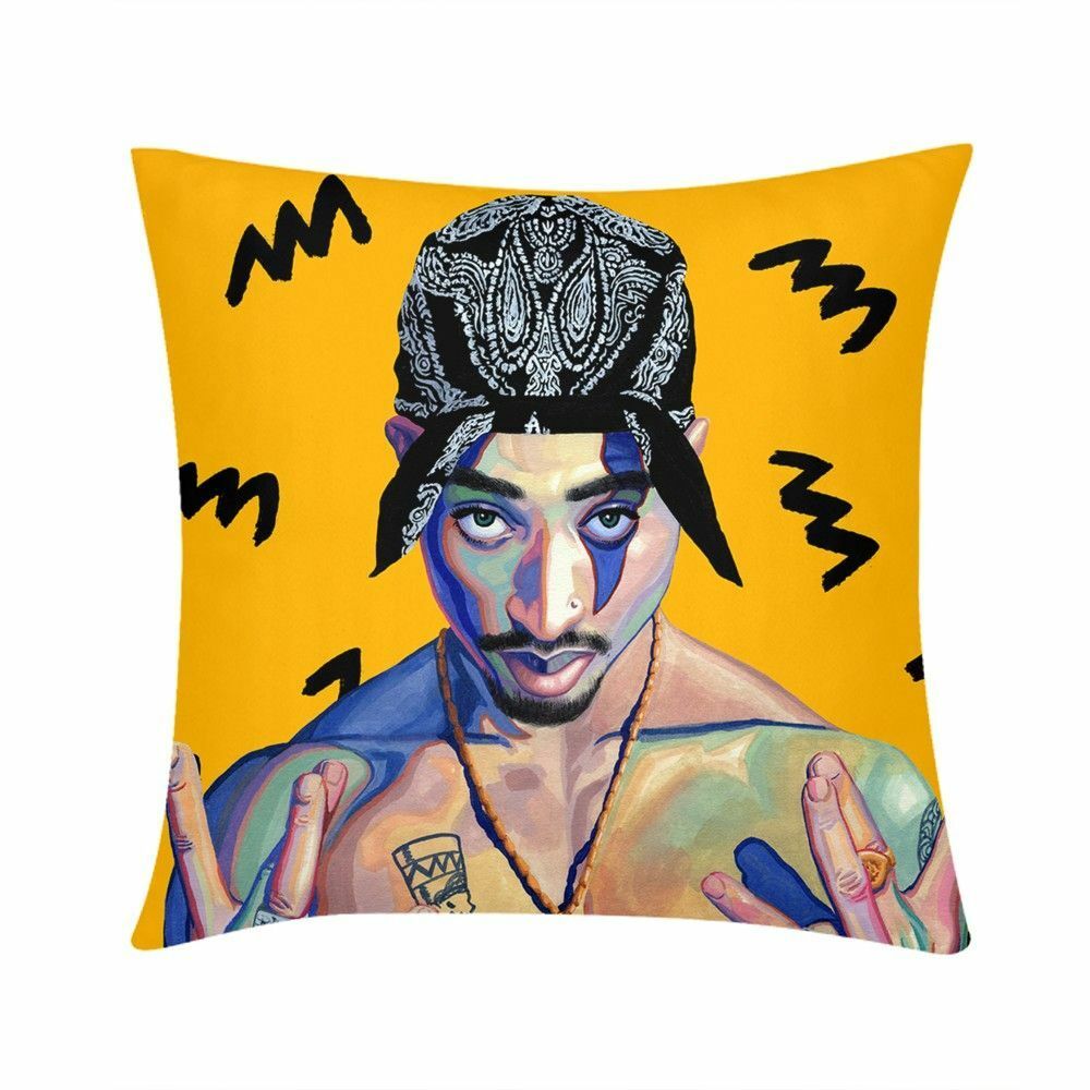 1000x1000 Original Rap Tupac Shakur Throw Pillow Case Cushion Cover For Sofa