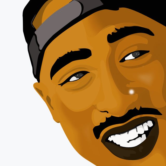 640x640 Photoshop Drawing Of Shakur Steemit