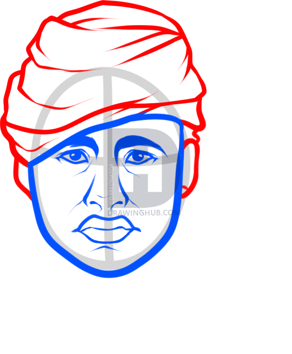 594x720 How To Draw Pi From Life Of Pi, Step