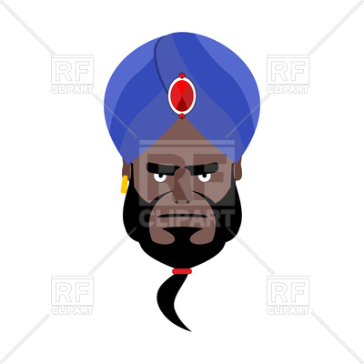 400x400 Indian Face In Turban Angry Emoji Vector Image Of People