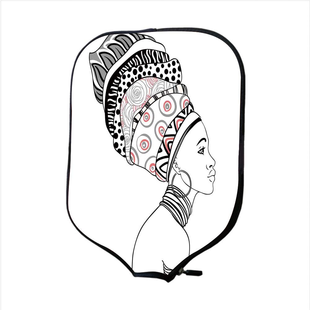 1000x1000 Neoprene Pickleball Paddle Racket Cover Case, Afro
