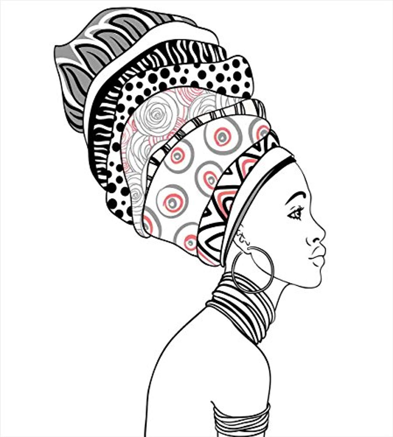 1350x1500 Ambesonne African Duvet Cover Set King Size, Exotic Safari Lady