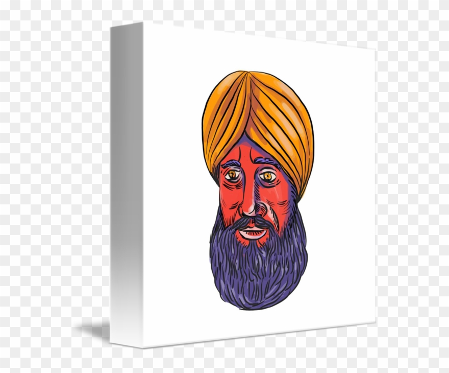 880x730 Beard And Turban Png Clipart Black And White Stock