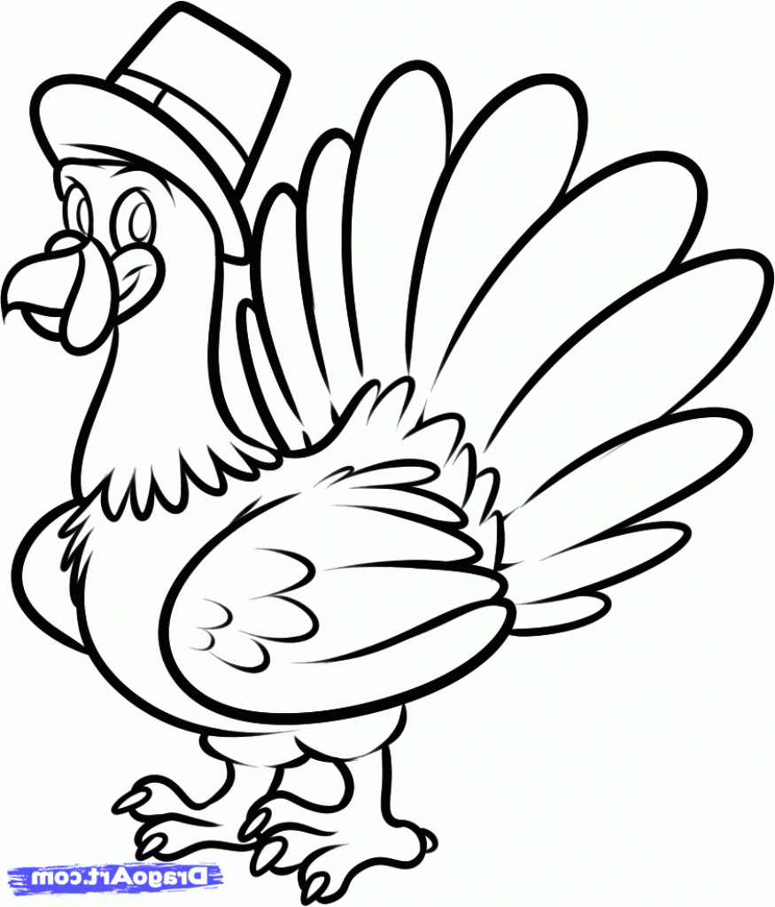875x1024 Directed Drawing Turkey For Free Download