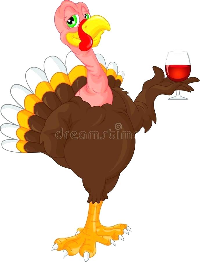 689x900 Cute Turkey Drawing Running