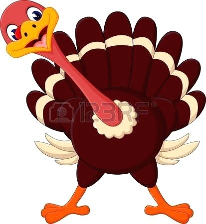 413x450 Drawing Of Turkey Cartoon