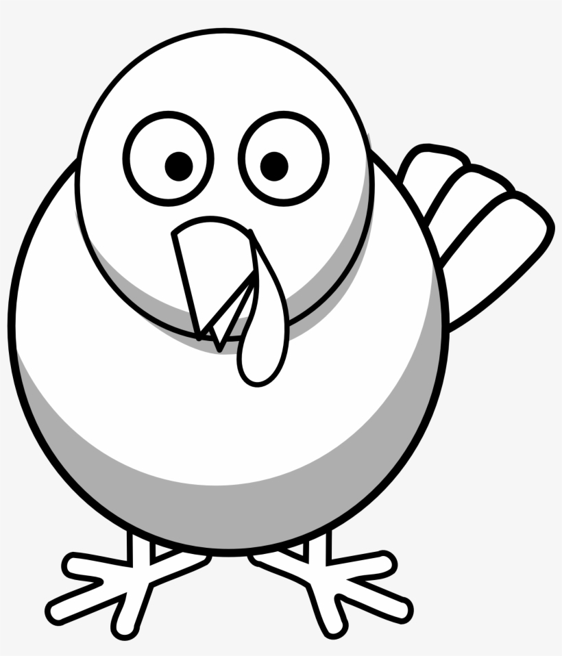 820x958 Turkey Drawing Template