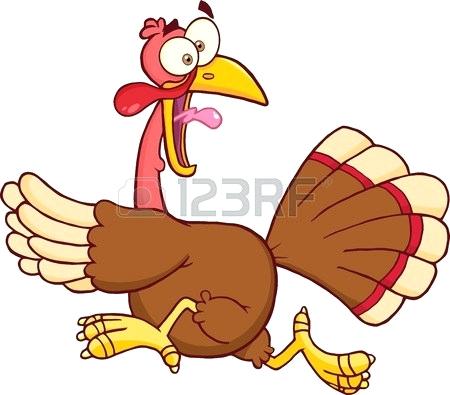 450x395 Cartoon Turky Turkey Escape Cartoon Mascot Character Turkey