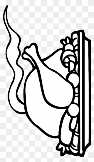 320x553 Drawing Turkey Black And White Vector