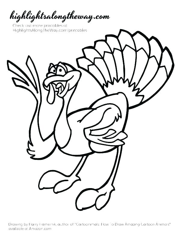 612x792 Turkey Outline Printable