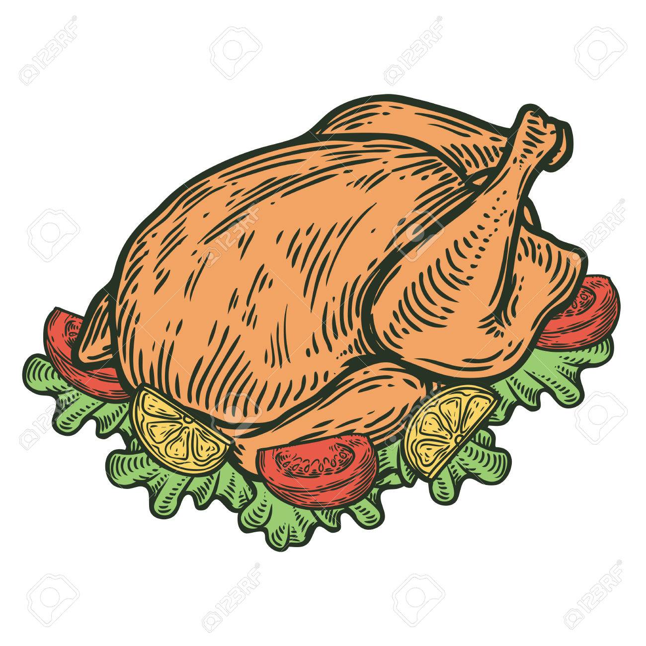 1300x1300 Drawn Turkey Turkey Food