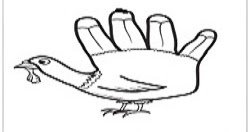 250x132 How To Draw Turkey Hand Drawing Step