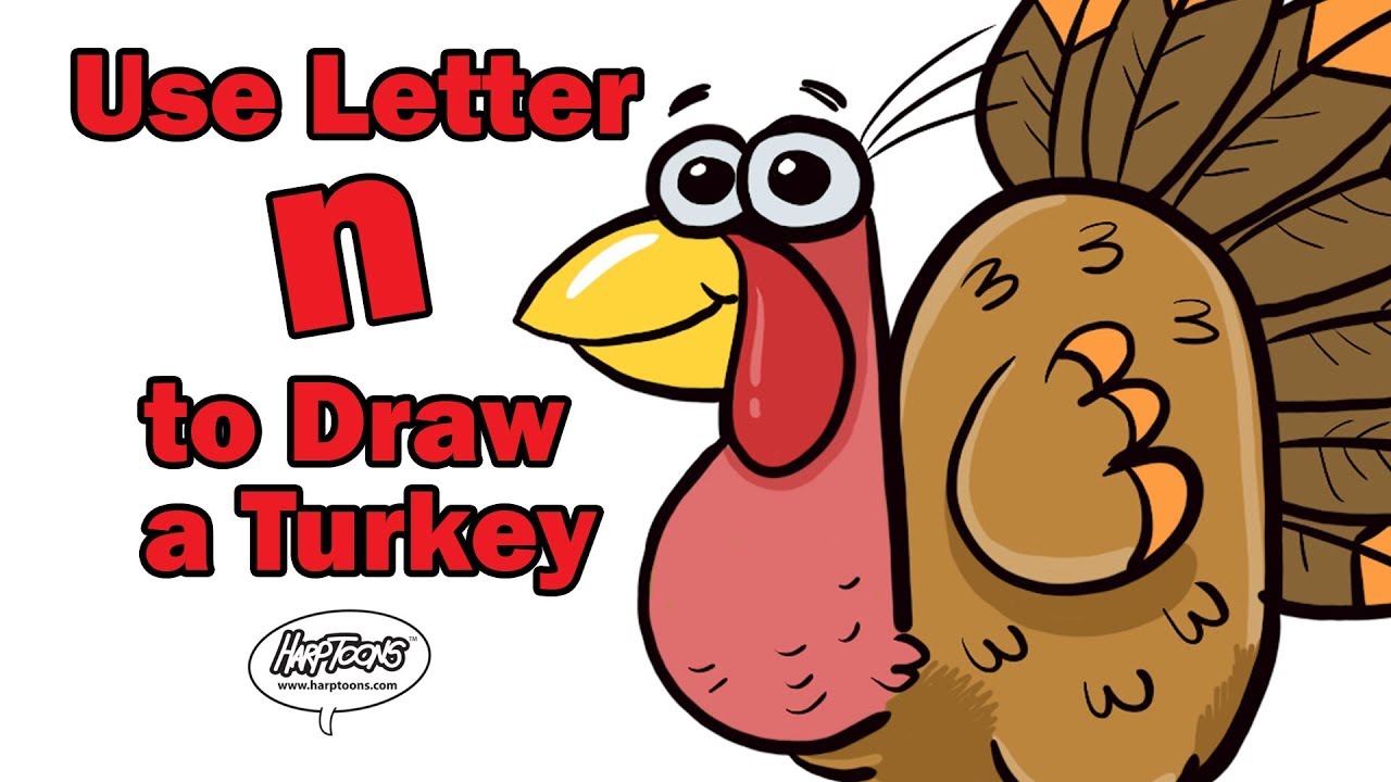 1280x720 Use The Letter N To Draw A Turkey