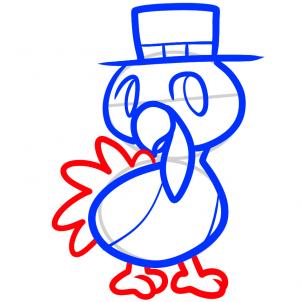 302x302 How To Draw How To Draw A Thanksgiving Turkey For Kids