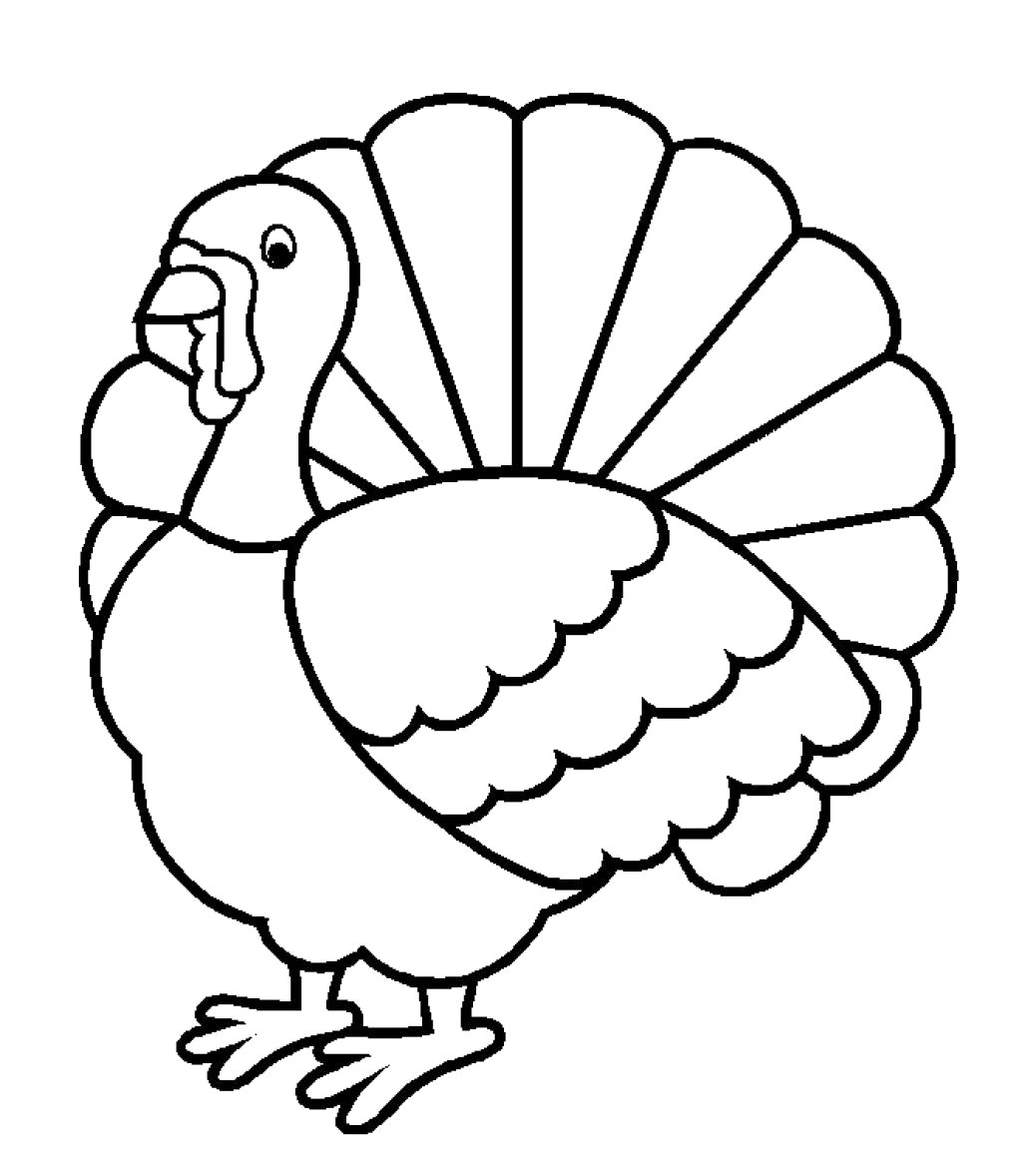 1024x1178 Turkey Drawing Outline