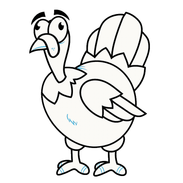 600x600 Turkey Drawing Pictures