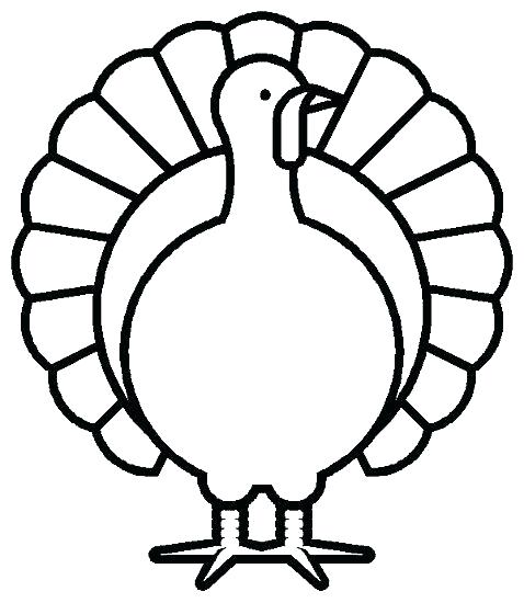 478x550 Easy Turkey To Draw Drawings Of Turkeys Colouring For Pretty How