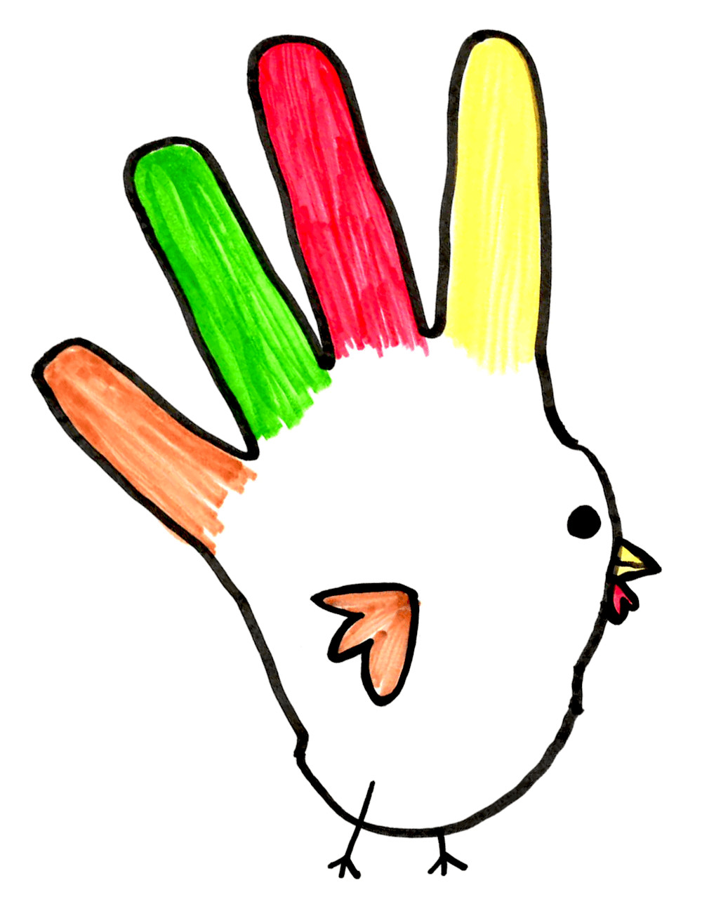 1000x1308 How Do You Draw A Turkey Free Cartoon Turkey Feathers Download