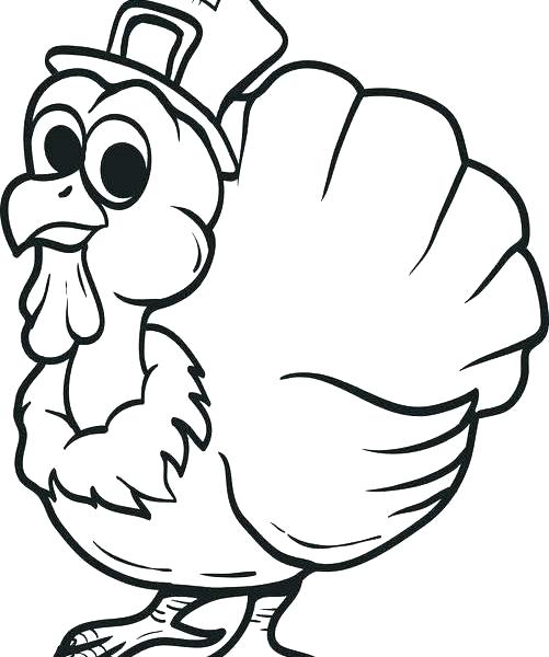 501x600 Turkey Drawing For Kids