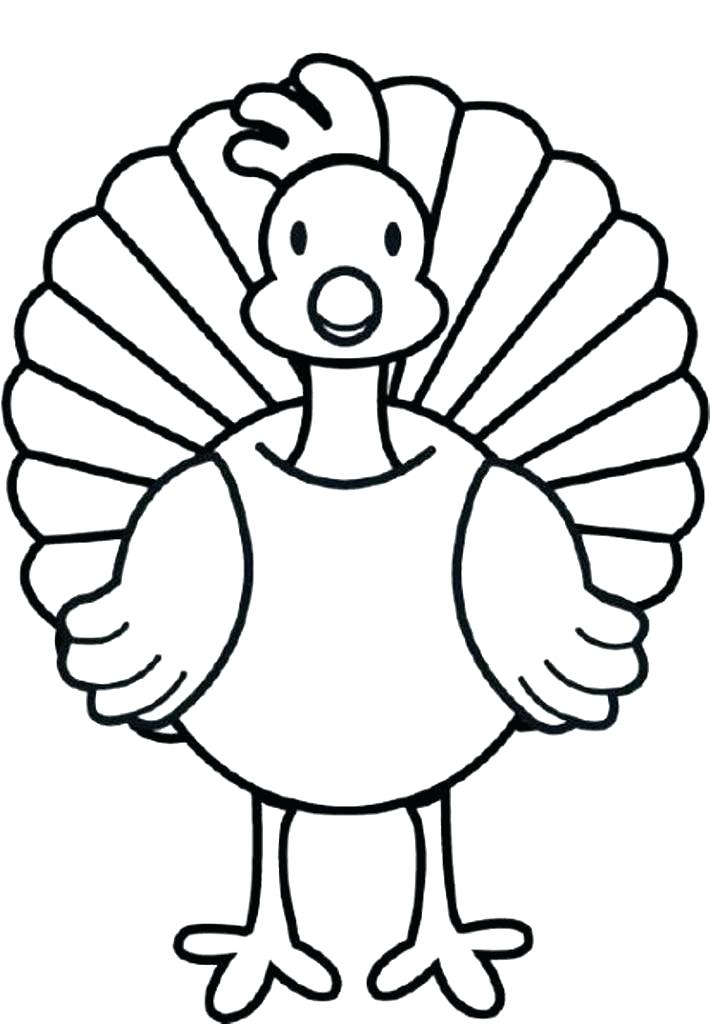 710x1024 Turkey Drawing Outline