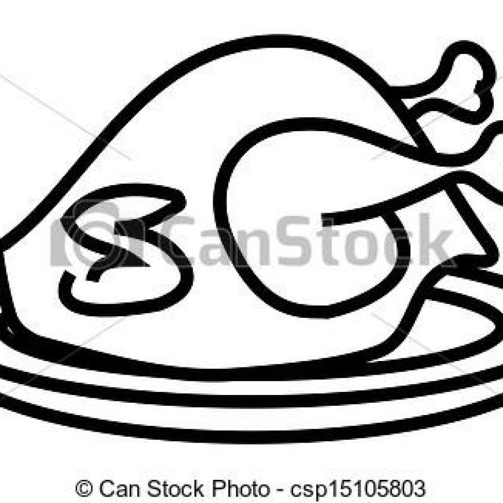 1024x1024 Cooked Turkey Drawing Animal Clipart House Clipart Online Download