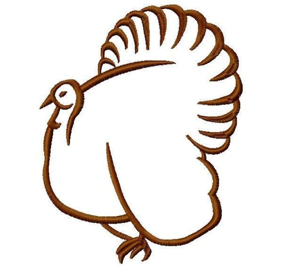 570x542 Turkey Outline