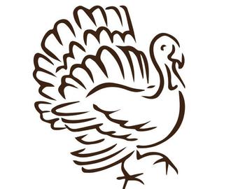 340x270 Turkey Outline Etsy