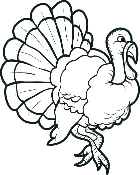 561x700 Kids Turkey Drawing Turkey Coloring Pages Disney Pdf