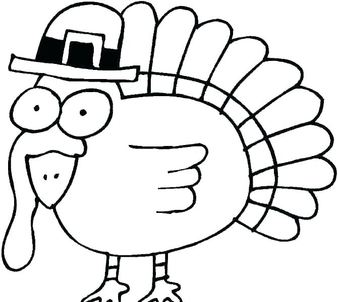 670x600 A Turkey For Thanksgiving Coloring Pages