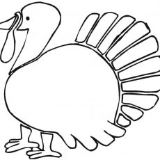 230x230 Crazy Printable Turkeys Coloring Pages Color Turkey Drawing