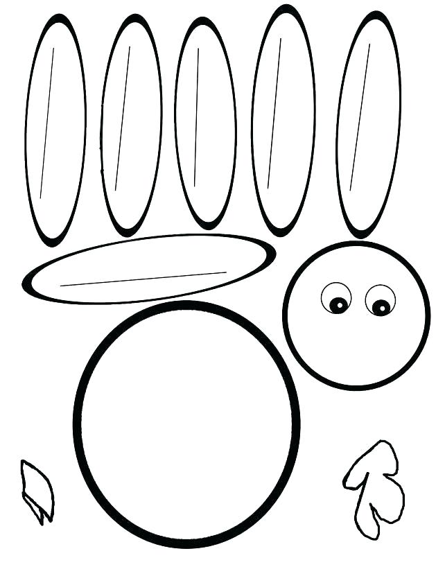 642x831 Turkey Templates To Cut Out Potato Turkey Pattern Turkey Template