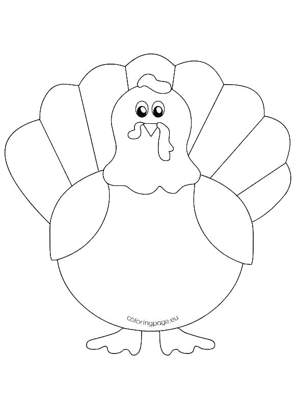 Turkey Drawing Template Free download on ClipArtMag