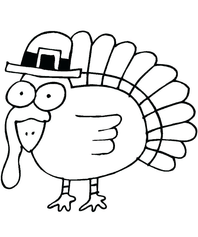 670x804 Turkey Pictures To Color Thanksgiving