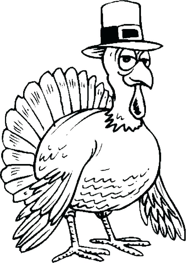 636x898 Cute Turkey Coloring Pages Drawing To Color Of Dead Leaves
